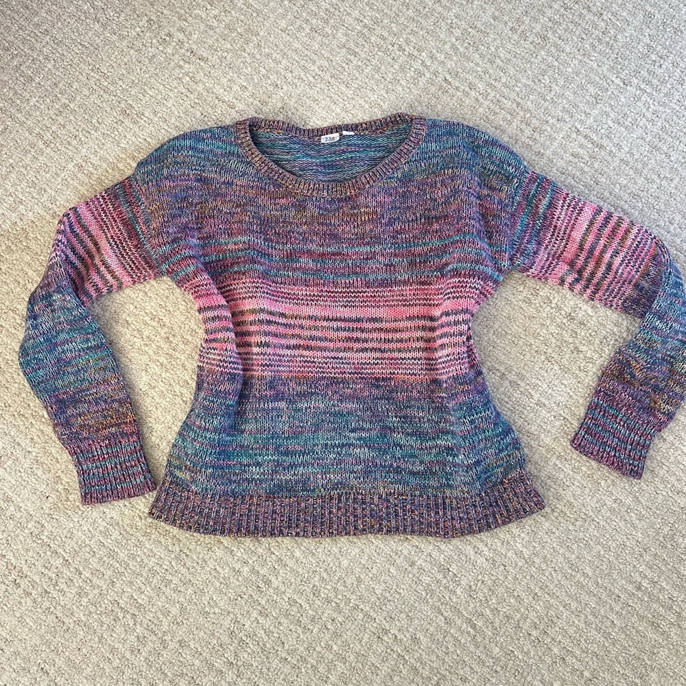 GAP For Good | 100% Cotton Space-Dye Knit Sweater - M